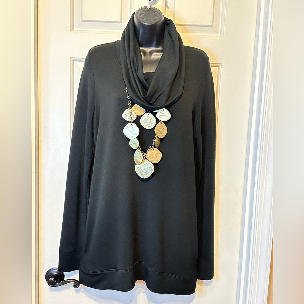 Ralph Lauren Black Cowl Neck Sweater